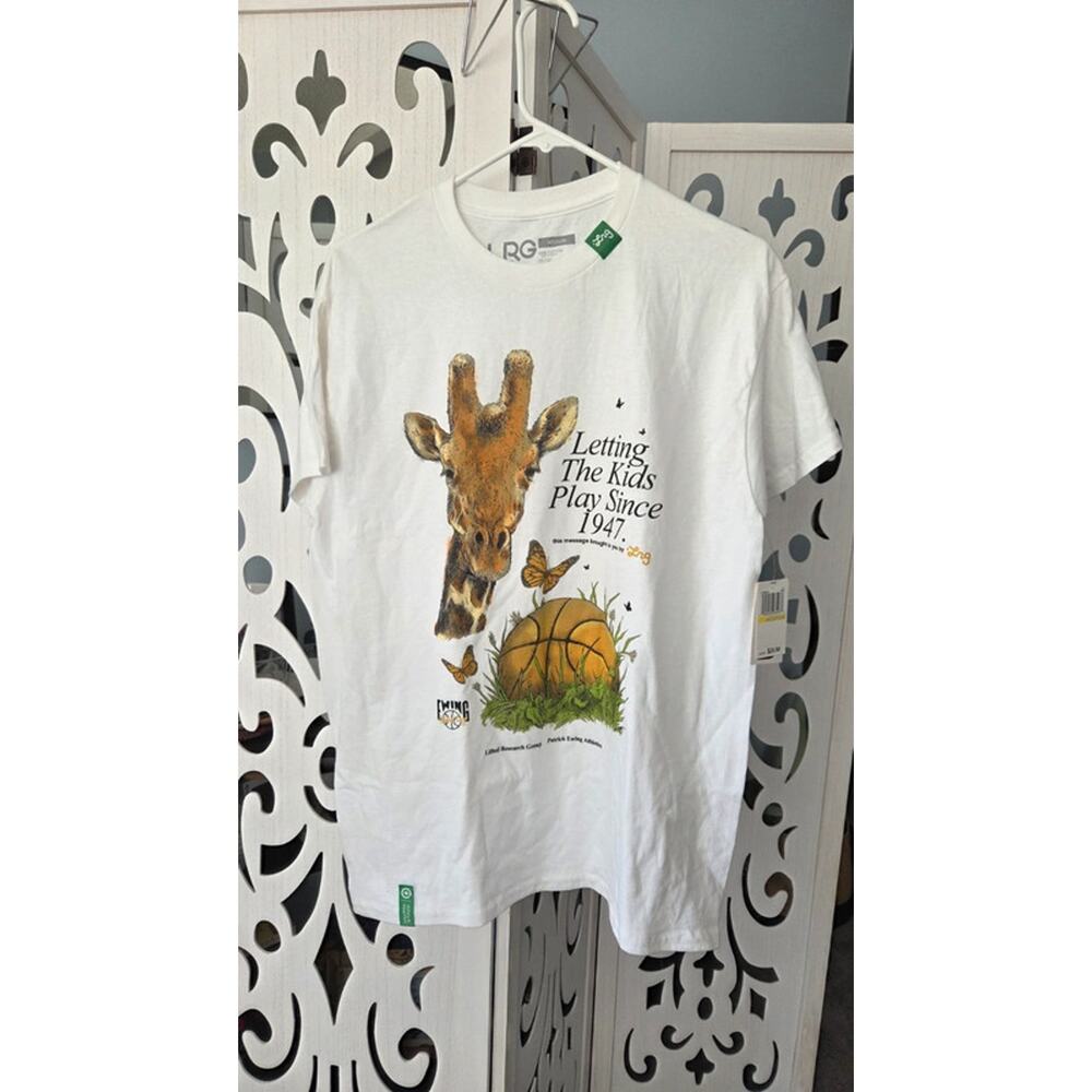 LRG Giraffe Graphic Tee Patrick Ewing Collab NWT Medium Streetwear